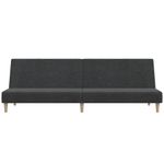 Casa si Gradina - Mobilier - Canapele si coltare - Canapele - Canapea extensibila cu 2 locuri, gri inchis, textil - Infinity.ro