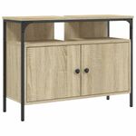 Casa si Gradina - Mobilier - Mobilier baie - Comode baie - Comoda chiuveta baie, stejar sonoma, 80x30x60 cm, lemn prelucrat - Infinity.ro
