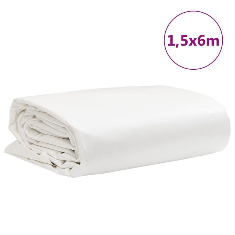 Casa si Gradina - Gradina si terasa - Umbrele si pavilioane - Pavilioane - Prelata, alb, 1,5x6 m, 650 g/m² - Infinity.ro