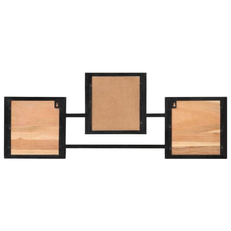 Casa si Gradina - Mobilier - Organizare si depozitare - Cuiere - Cuier de perete, 90x1x35 cm, lemn masiv de acacia si fier - Infinity.ro