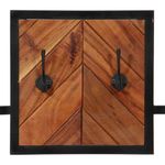 Casa si Gradina - Mobilier - Organizare si depozitare - Cuiere - Cuier de perete, 90x1x35 cm, lemn masiv de acacia si fier - Infinity.ro