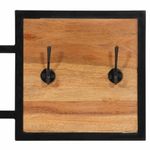 Casa si Gradina - Mobilier - Organizare si depozitare - Cuiere - Cuier de perete, 90x1x35 cm, lemn masiv de acacia si fier - Infinity.ro