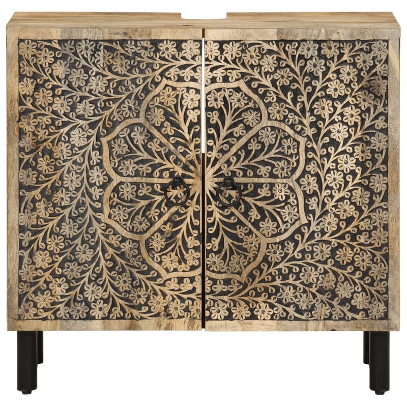 Casa si Gradina - Mobilier - Mobilier baie - Corpuri baie - Dulap pentru chiuveta de baie, 62x33x58 cm, lemn masiv de mango - Infinity.ro