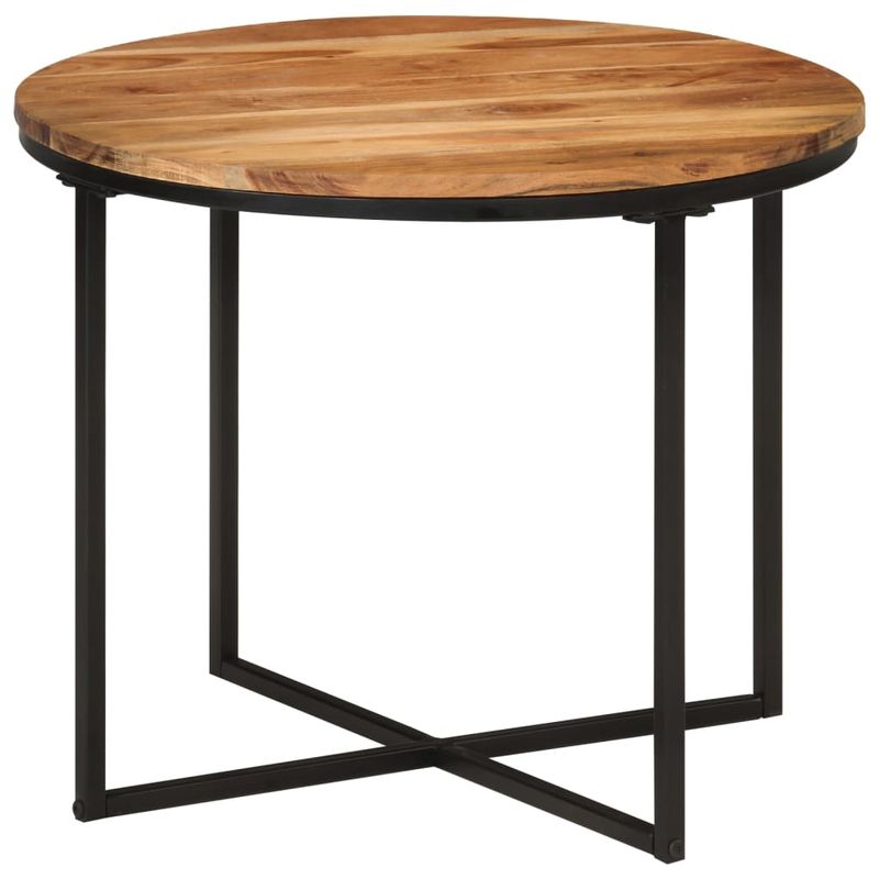 Casa si Gradina - Mobilier - Mese si birouri - Masute de cafea - Masuta de cafea, 55x55x45 cm, lemn masiv de acacia si fier - Infinity.ro