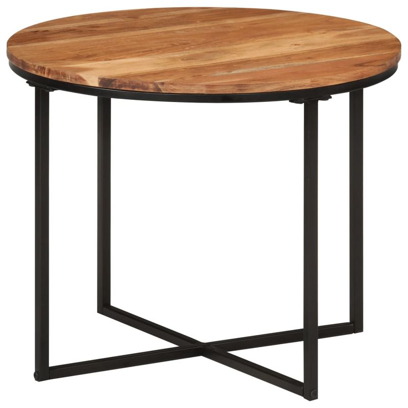 Casa si Gradina - Mobilier - Mese si birouri - Masute de cafea - Masuta de cafea, 55x55x45 cm, lemn masiv de acacia si fier - Infinity.ro