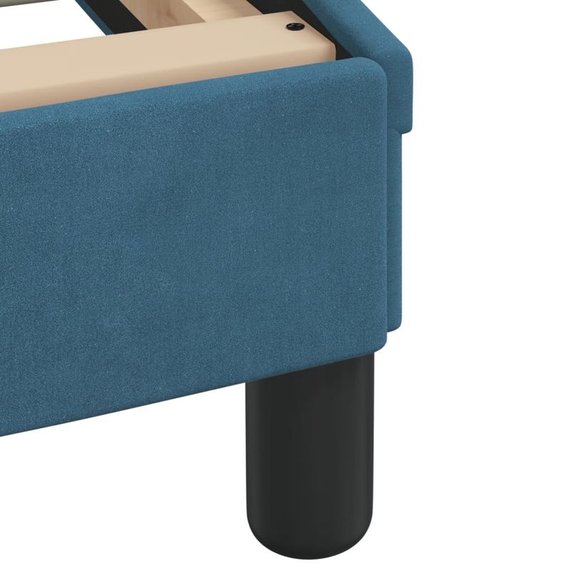 Casa si Gradina - Mobilier - Paturi si accesorii - Paturi - Cadru de pat cu tablie, albastru, 160x200 cm, catifea - Infinity.ro