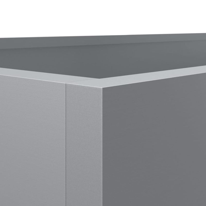 Casa si Gradina - Gradinarit si plante - Plante si ghivece - Ghivece si suporturi - Jardiniera, argintiu, 62x40x39 cm, otel galvanizat - Infinity.ro