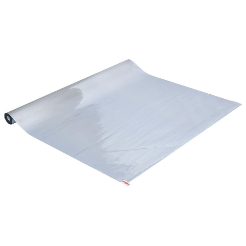 Casa si Gradina - Constructii - Ferestre si accesorii - Accesorii ferestre - Folie solara efect reflectorizant static argintiu 90x2000cm PVC - Infinity.ro