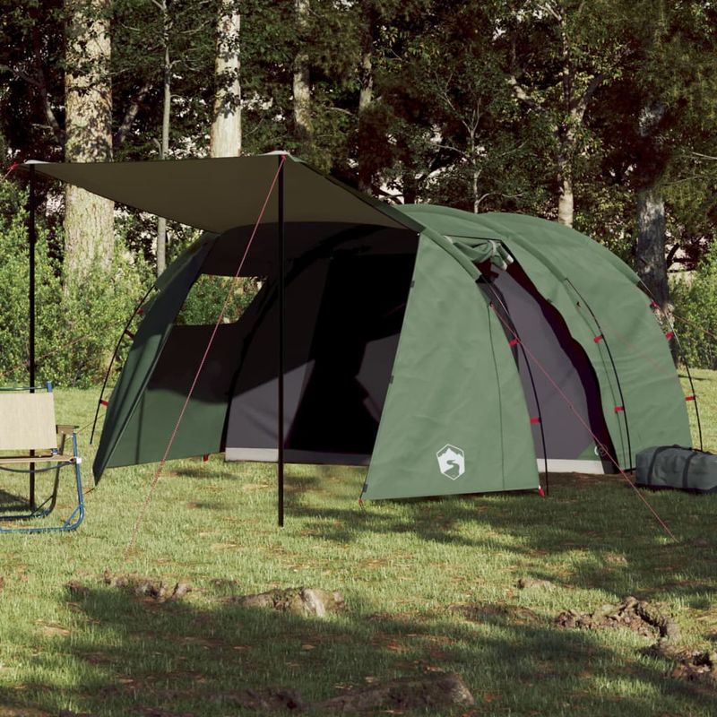 Sport si Outdoor - Camping - Corturi camping - Cort de camping pentru 4 persoane, verde, impermeabil - Infinity.ro