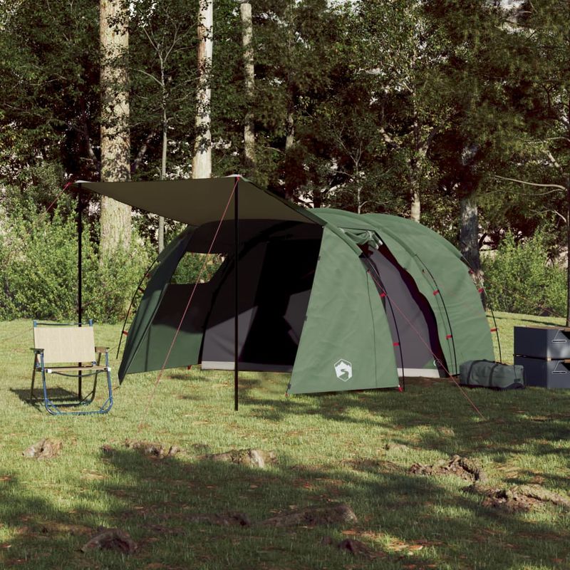 Sport si Outdoor - Camping - Corturi camping - Cort de camping pentru 4 persoane, verde, impermeabil - Infinity.ro