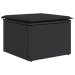Casa si Gradina - Gradina si terasa - Mobilier exterior - Seturi mobila gradina - Set mobilier de gradina cu perne, 6 piese, negru, poliratan - Infinity.ro