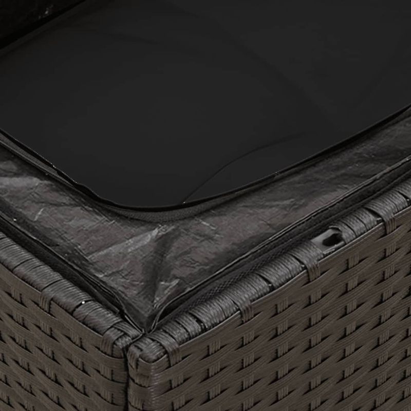Casa si Gradina - Gradina si terasa - Mobilier exterior - Seturi mobila gradina - Set mobilier de gradina cu perne, 6 piese, negru, poliratan - Infinity.ro