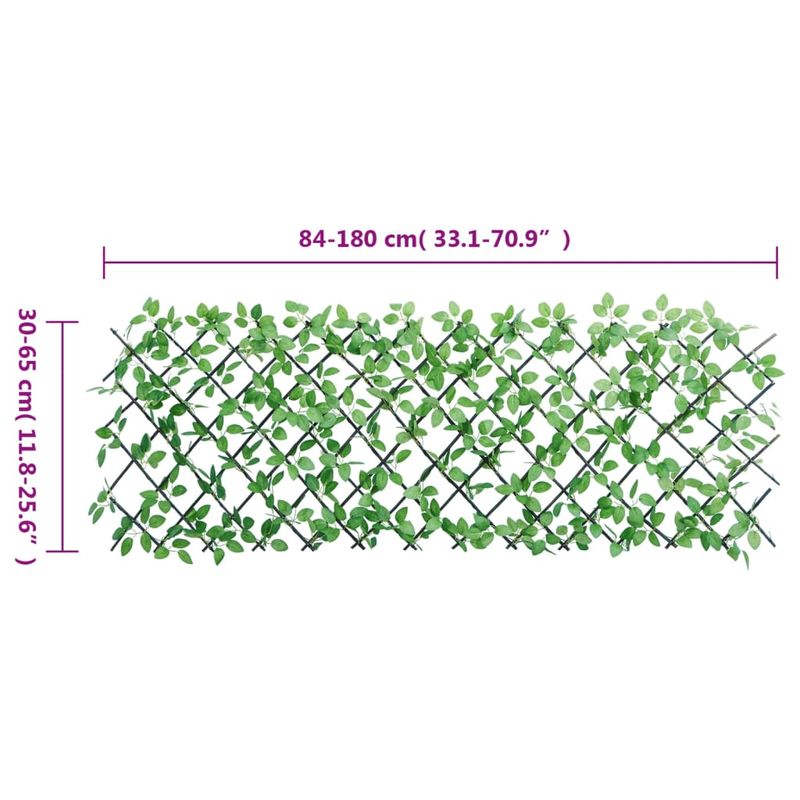 Casa si Gradina - Gradina si terasa - Garduri, panouri si accesorii - Spalier iedera artificiala extensibil, 5 buc., verde, 180x65 cm - Infinity.ro