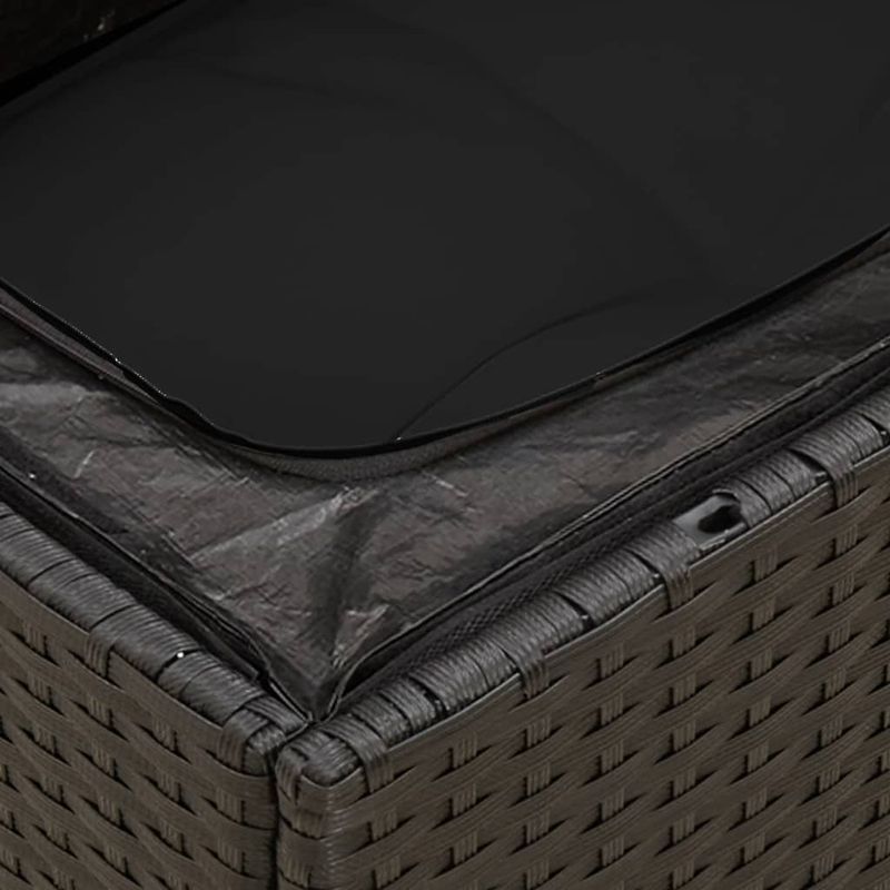 Casa si Gradina - Gradina si terasa - Mobilier exterior - Seturi mobila gradina - Set mobilier de gradina cu perne, 6 piese, negru, poliratan - Infinity.ro