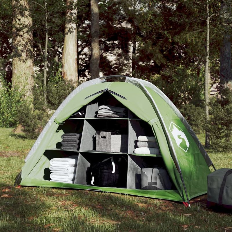 Sport si Outdoor - Camping - Corturi camping - Cort depozitare 9 compartimente, verde, 125x50x68 cm tafta 185T - Infinity.ro
