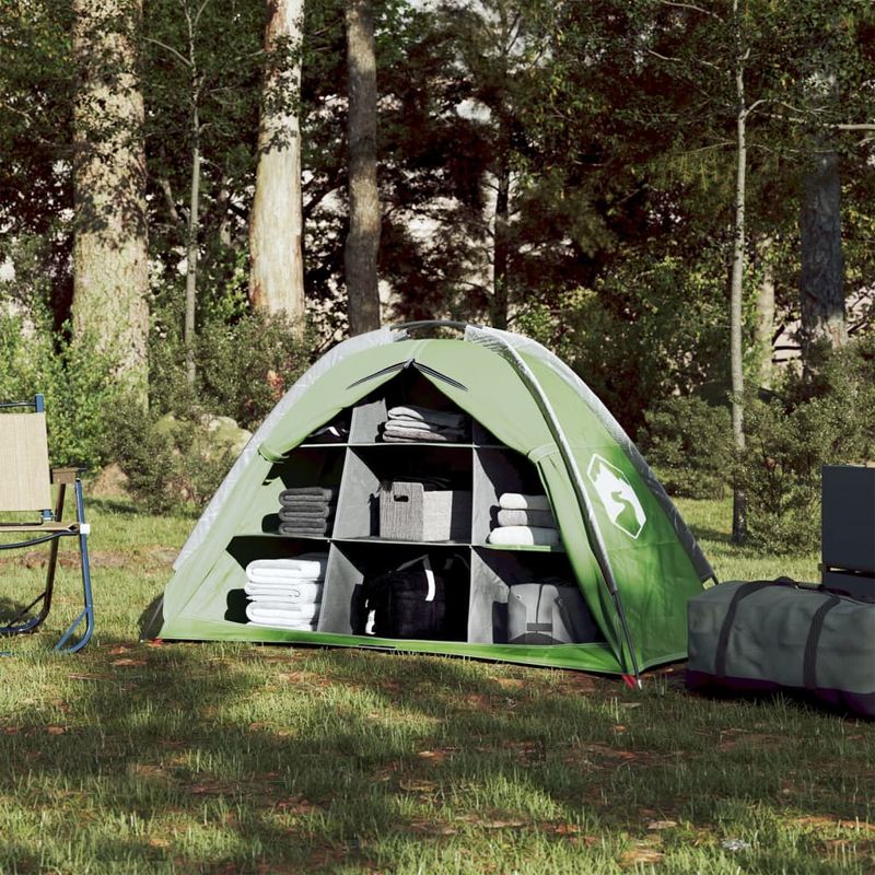 Sport si Outdoor - Camping - Corturi camping - Cort depozitare 9 compartimente, verde, 125x50x68 cm tafta 185T - Infinity.ro