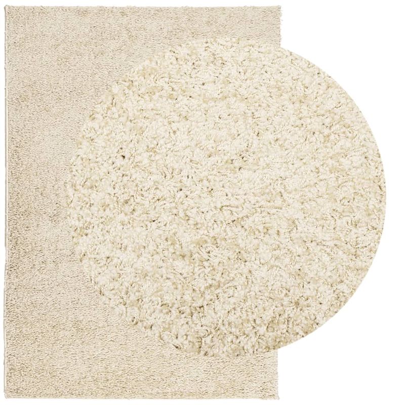 Casa si Gradina - Textile si covoare - Covoare - Covoare casa - Covor pufos cu fire inalte, auriu modern, 160x230 cm - Infinity.ro