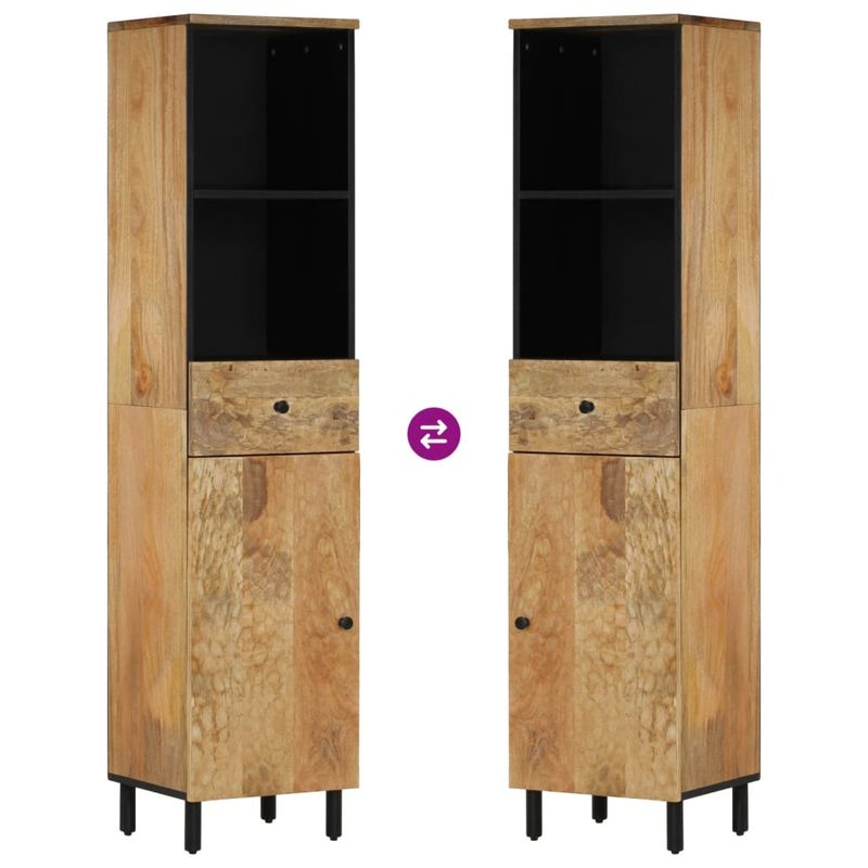 Casa si Gradina - Mobilier - Mobilier baie - Corpuri baie - Dulap de baie, 38x33x160 cm, lemn masiv de mango - Infinity.ro