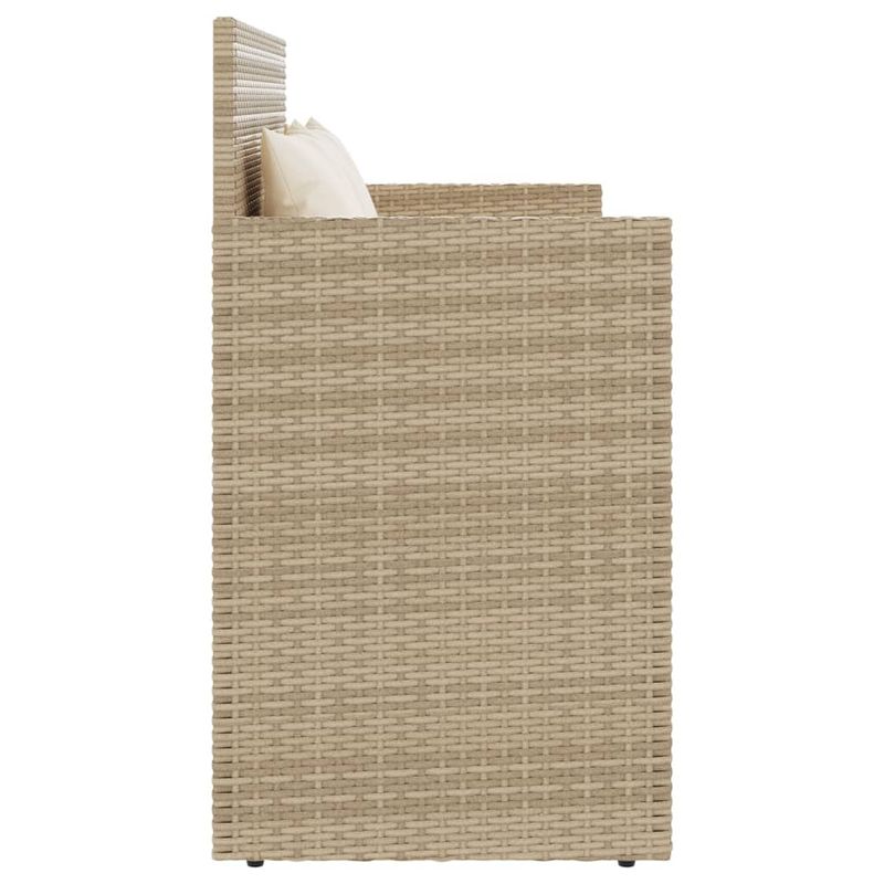 Casa si Gradina - Gradina si terasa - Mobilier exterior - Bancute de gradina - Banca de gradina cu perne, bej, poliratan - Infinity.ro