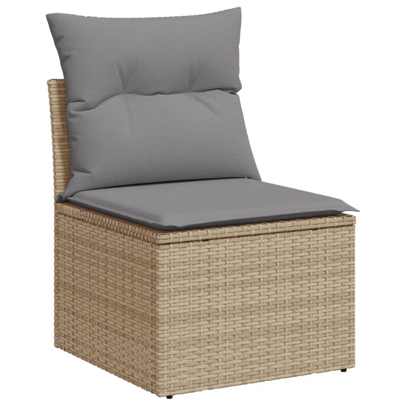 Casa si Gradina - Gradina si terasa - Mobilier exterior - Seturi mobila gradina - Set canapele de gradina, 8 piese, cu perne, bej, poliratan - Infinity.ro