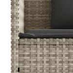 Casa si Gradina - Gradina si terasa - Mobilier exterior - Bancute de gradina - Banca de gradina cu perna, gri deschis, poliratan - Infinity.ro