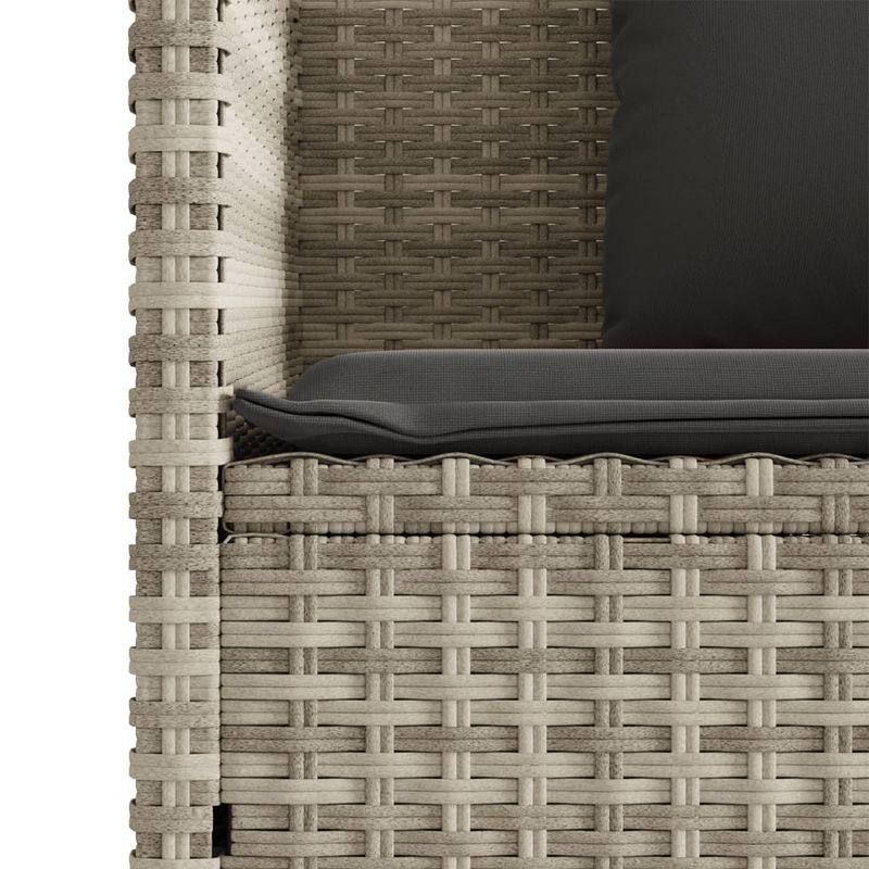 Casa si Gradina - Gradina si terasa - Mobilier exterior - Bancute de gradina - Banca de gradina cu perna, gri deschis, poliratan - Infinity.ro