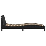 Casa si Gradina - Mobilier - Paturi si accesorii - Paturi - Cadru de pat cu tablie, negru, 100x200 cm, piele ecologica - Infinity.ro