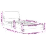 Casa si Gradina - Mobilier - Paturi si accesorii - Paturi - Cadru de pat cu tablie, negru, 100x200 cm, piele ecologica - Infinity.ro