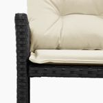 Casa si Gradina - Gradina si terasa - Mobilier exterior - Canapele si fotolii gradina - Canapea de gradina cu masa/perne, forma de L, poliratan negru - Infinity.ro