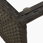 Casa si Gradina - Gradina si terasa - Mobilier exterior - Canapele si fotolii gradina - Canapea de gradina cu masa/perne, forma de L, poliratan negru - Infinity.ro