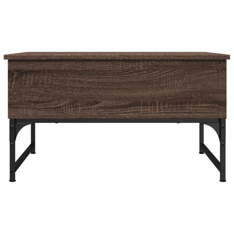Casa si Gradina - Mobilier - Mese si birouri - Masute de cafea - Masuta de cafea stejar maro 70x50x40 cm lemn prelucrat si metal - Infinity.ro