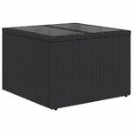 Casa si Gradina - Gradina si terasa - Mobilier exterior - Seturi mobila gradina - Set mobilier de gradina cu perne, 14 piese, negru, poliratan - Infinity.ro