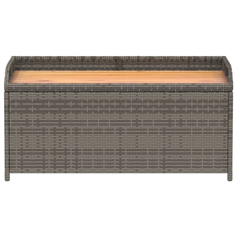 Casa si Gradina - Gradina si terasa - Mobilier exterior - Bancute de gradina - Banca de gradina, gri, 100x50x52 cm, poliratan si lemn acacia - Infinity.ro