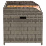 Casa si Gradina - Gradina si terasa - Mobilier exterior - Bancute de gradina - Banca de gradina, gri, 100x50x52 cm, poliratan si lemn acacia - Infinity.ro