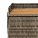 Casa si Gradina - Gradina si terasa - Mobilier exterior - Bancute de gradina - Banca de gradina, gri, 100x50x52 cm, poliratan si lemn acacia - Infinity.ro