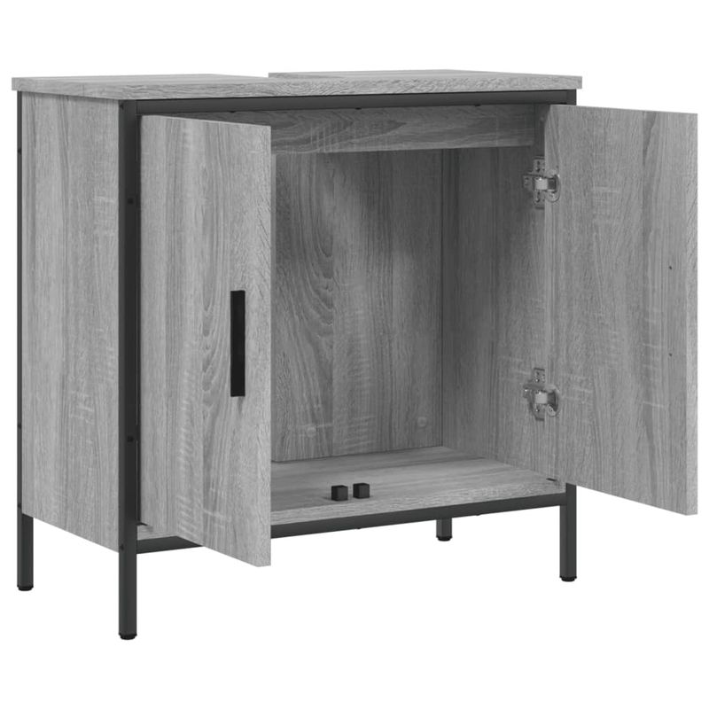 Casa si Gradina - Mobilier - Mobilier baie - Comode baie - Comoda chiuveta baie, gri sonoma, 60x30x60 cm, lemn prelucrat - Infinity.ro