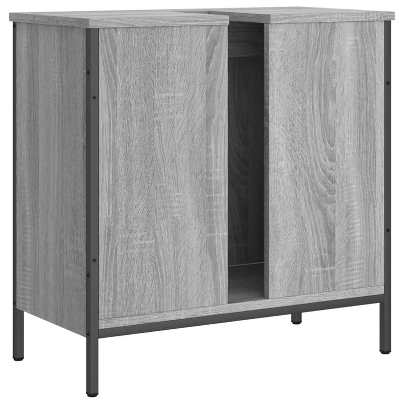 Casa si Gradina - Mobilier - Mobilier baie - Comode baie - Comoda chiuveta baie, gri sonoma, 60x30x60 cm, lemn prelucrat - Infinity.ro