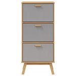 Casa si Gradina - Mobilier - Organizare si depozitare - Organizator incaltaminte - Pantofar „OLDEN”, gri/maro, 55x35x120 cm, lemn masiv pin - Infinity.ro