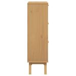 Casa si Gradina - Mobilier - Organizare si depozitare - Organizator incaltaminte - Pantofar „OLDEN”, gri/maro, 55x35x120 cm, lemn masiv pin - Infinity.ro