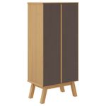 Casa si Gradina - Mobilier - Organizare si depozitare - Organizator incaltaminte - Pantofar „OLDEN”, gri/maro, 55x35x120 cm, lemn masiv pin - Infinity.ro
