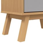 Casa si Gradina - Mobilier - Organizare si depozitare - Organizator incaltaminte - Pantofar „OLDEN”, gri/maro, 55x35x120 cm, lemn masiv pin - Infinity.ro