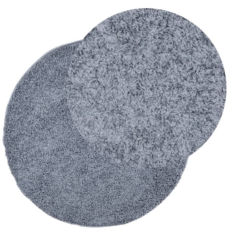 Casa si Gradina - Textile si covoare - Covoare - Covoare casa - Covor pufos cu fire inalte, albastru modern, Ø 100 cm - Infinity.ro