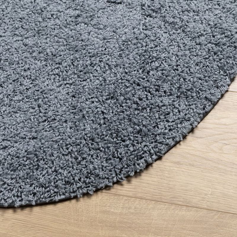 Casa si Gradina - Textile si covoare - Covoare - Covoare casa - Covor pufos cu fire inalte, albastru modern, Ø 100 cm - Infinity.ro