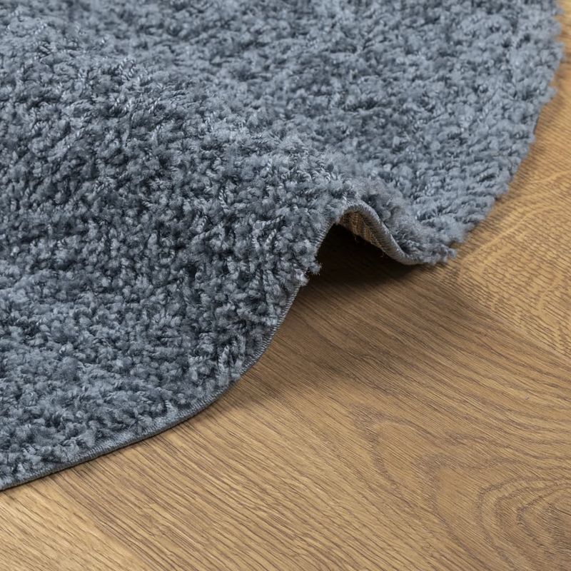 Casa si Gradina - Textile si covoare - Covoare - Covoare casa - Covor pufos cu fire inalte, albastru modern, Ø 100 cm - Infinity.ro