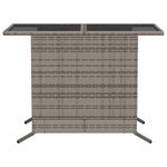 Casa si Gradina - Gradina si terasa - Mobilier exterior - Seturi mobila gradina - Set bistro de gradina cu perne, 3 piese, gri, poliratan - Infinity.ro