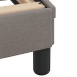 Casa si Gradina - Mobilier - Paturi si accesorii - Paturi - Cadru de pat cu tablie, gri taupe, 200x200 cm, textil - Infinity.ro