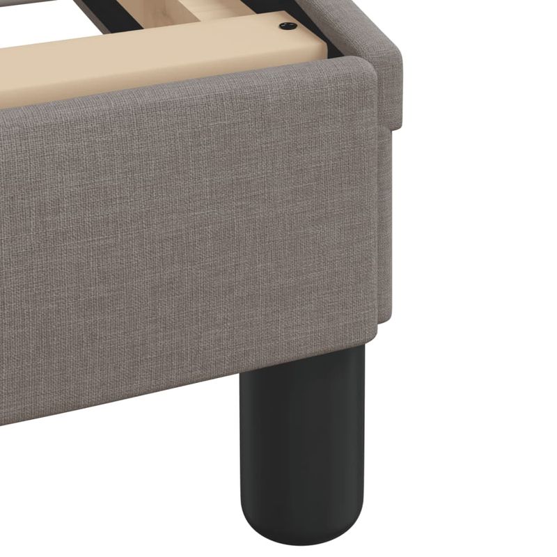 Casa si Gradina - Mobilier - Paturi si accesorii - Paturi - Cadru de pat cu tablie, gri taupe, 200x200 cm, textil - Infinity.ro
