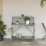 Casa si Gradina - Gradinarit si plante - Plante si ghivece - Ghivece si suporturi - Banca cu spalier pentru plantare, gri, lemn masiv de brad - Infinity.ro