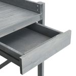 Casa si Gradina - Gradinarit si plante - Plante si ghivece - Ghivece si suporturi - Banca cu spalier pentru plantare, gri, lemn masiv de brad - Infinity.ro