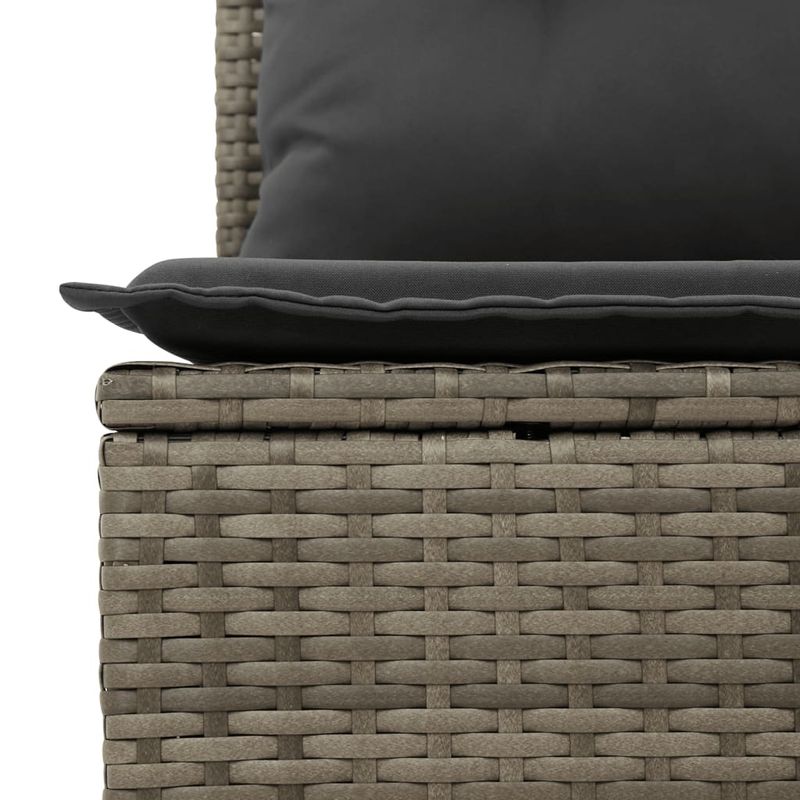 Casa si Gradina - Gradina si terasa - Mobilier exterior - Seturi mobila gradina - Set mobilier de gradina cu perne, 13 piese, gri, poliratan - Infinity.ro